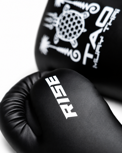 RISE X TAO BOXING GLOVES (BLACK)