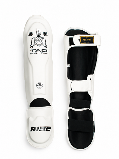 RISE X TAO SHINGUARDS (WHITE)