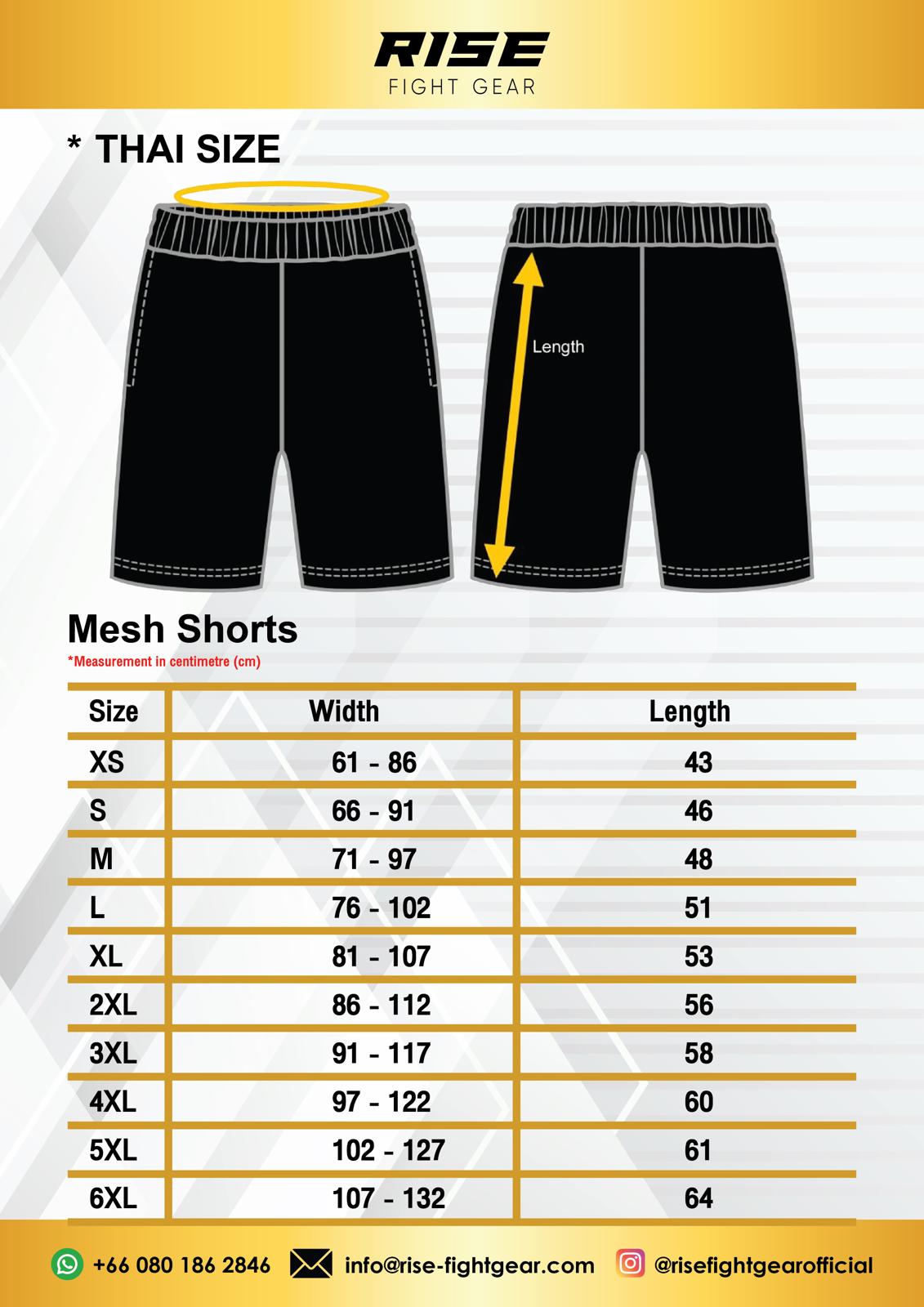 Thai Size Mesh Shorts