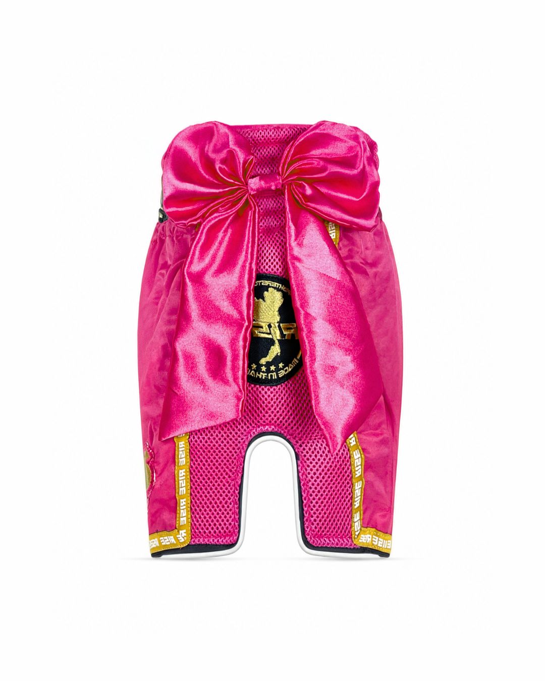 RISE RIBBON MUAY THAI SHORTS (PINK)